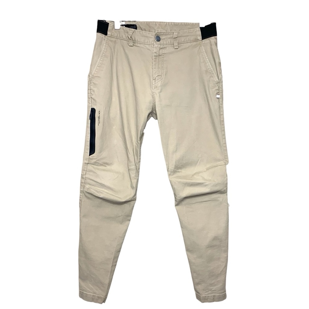 Oakley Tech Slim Straight Chinos Pants Sz 31 Articulated Knee Stretch Cotton